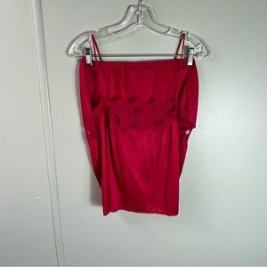 Vintage Interludes by Cira Union Made Lingerie Hot Pink Night Set Size M